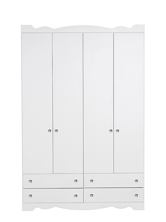 ארון ילדים נועם 4 דלתות | צבע לבן